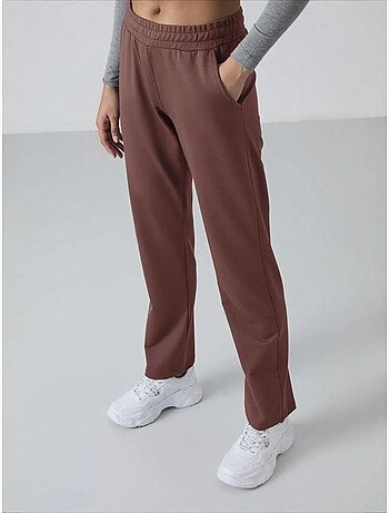 Pantalon de jogging femme en molleton, jambe droite tommy