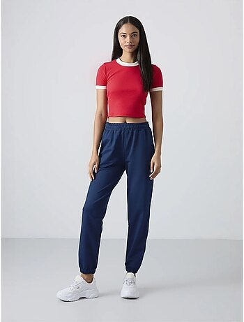 Pantalon de jogging femme taille haute coupe décontractée tommy