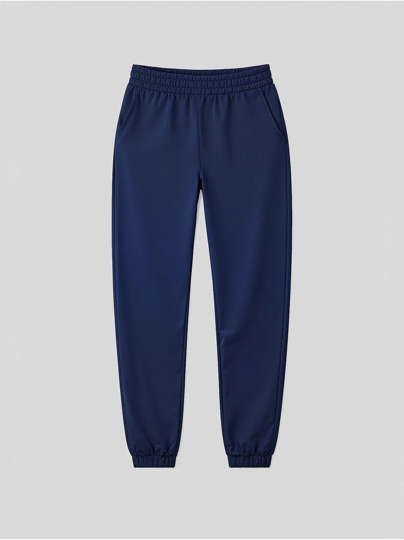 Pantalon de jogging femme taille haute coupe décontractée tommy Bleu marine - Kiabi