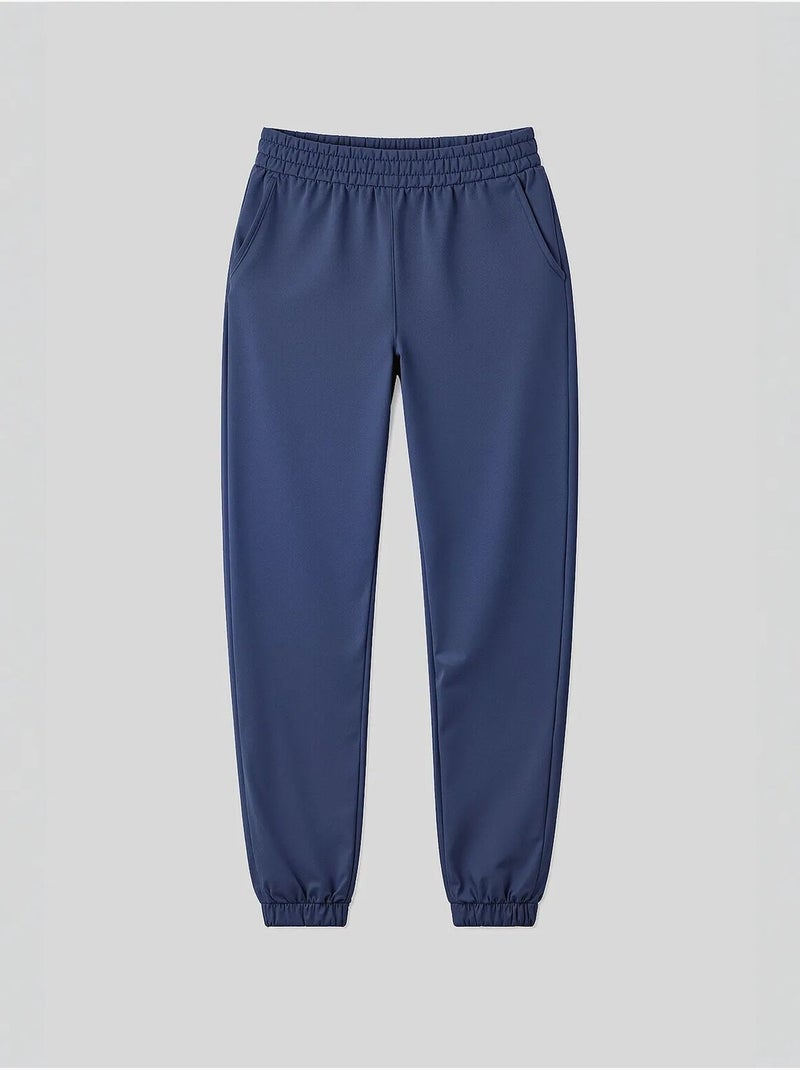 Pantalon de jogging femme taille haute coupe décontractée tommy Bleu saphir - Kiabi