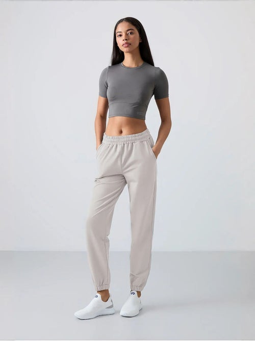 Pantalon de jogging femme taille haute coupe décontractée tommy - Kiabi