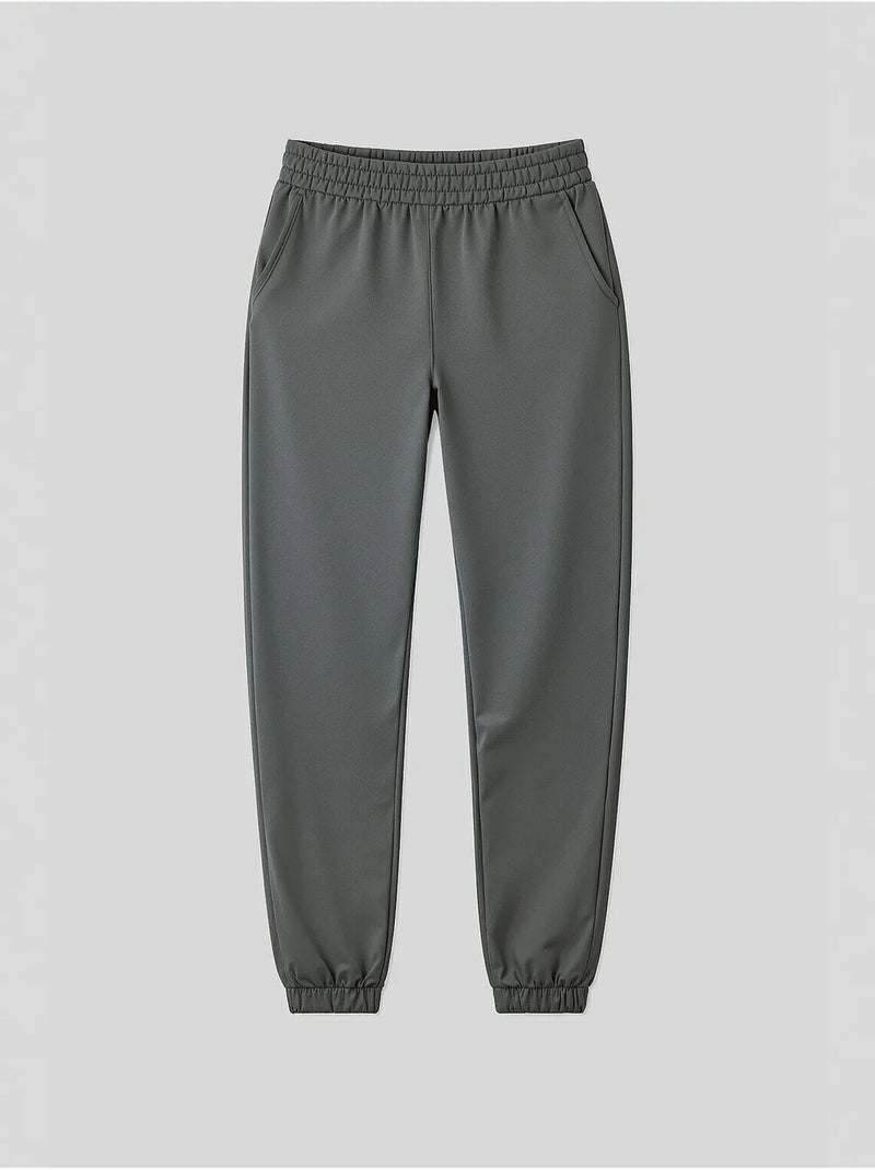 Pantalon de jogging femme taille haute coupe décontractée tommy Gris foncé - Kiabi