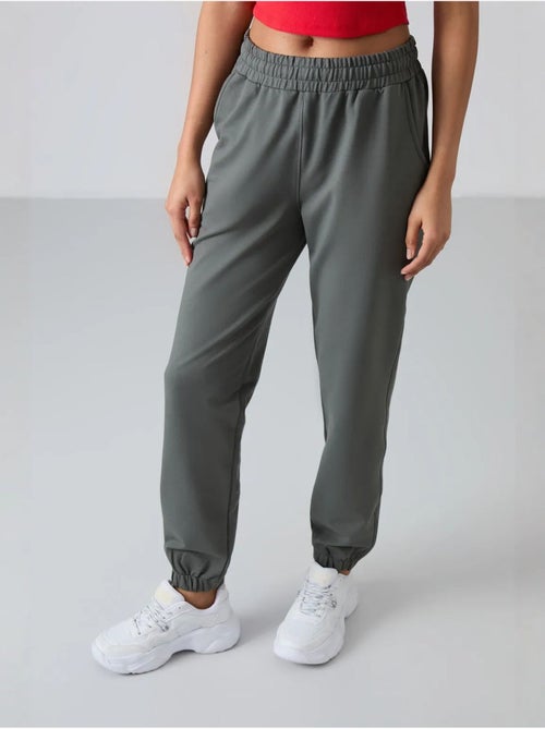 Pantalon de jogging femme taille haute coupe décontractée tommy - Kiabi Pantalon de jogging femme taille haute coupe décontractée tommy - Kiabi
