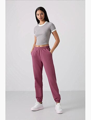 Pantalon de jogging femme taille haute coupe décontractée tommy