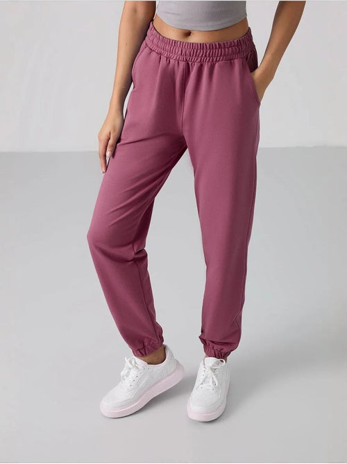 Pantalon de jogging femme taille haute coupe décontractée tommy - Kiabi Pantalon de jogging femme taille haute coupe décontractée tommy - Kiabi