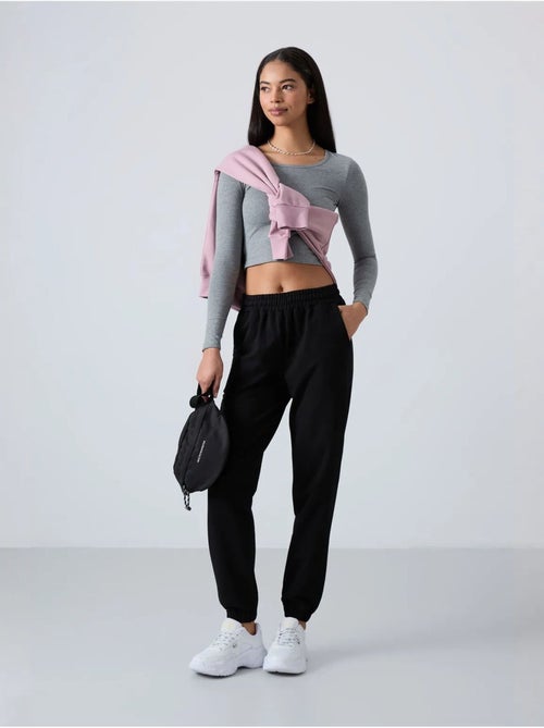 Pantalon de jogging femme taille haute coupe décontractée tommy - Kiabi Pantalon de jogging femme taille haute coupe décontractée tommy - Kiabi