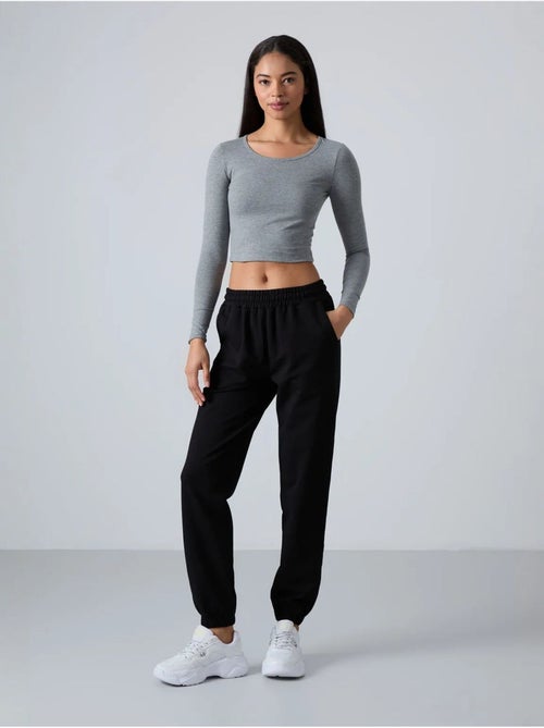 Pantalon de jogging femme taille haute coupe décontractée tommy - Kiabi Pantalon de jogging femme taille haute coupe décontractée tommy - Kiabi