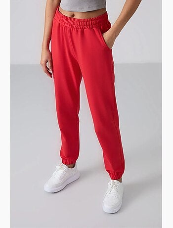 Pantalon de jogging femme taille haute coupe décontractée tommy