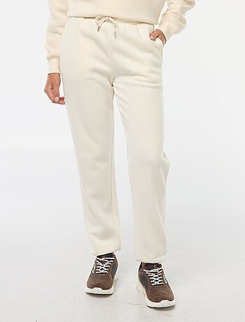 Pantalon de jogging femme uni en maille lourde