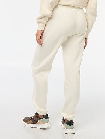 Pantalon de jogging femme uni en maille lourde