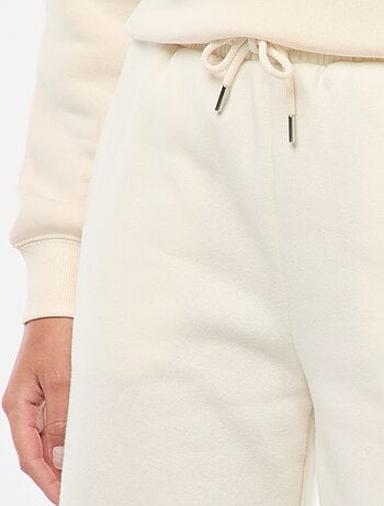 Pantalon de jogging femme uni en maille lourde