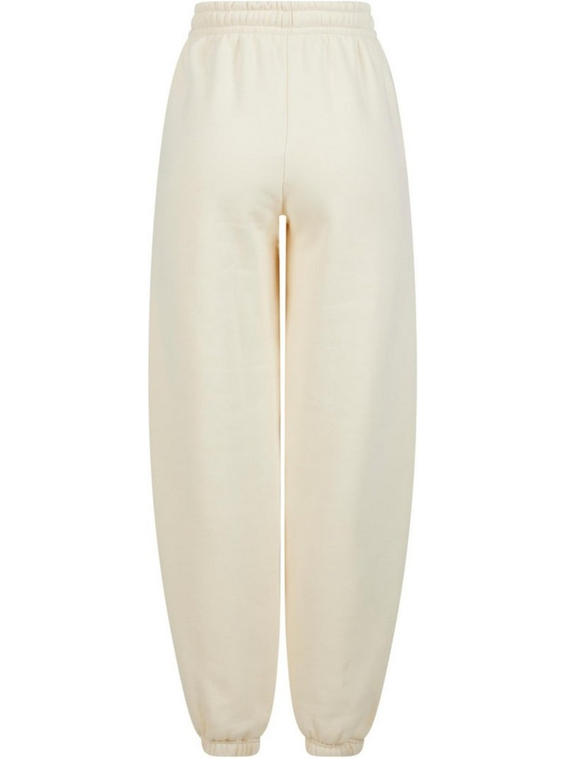 Pantalon de jogging fluffy - build your brand Blanc nacré - Kiabi