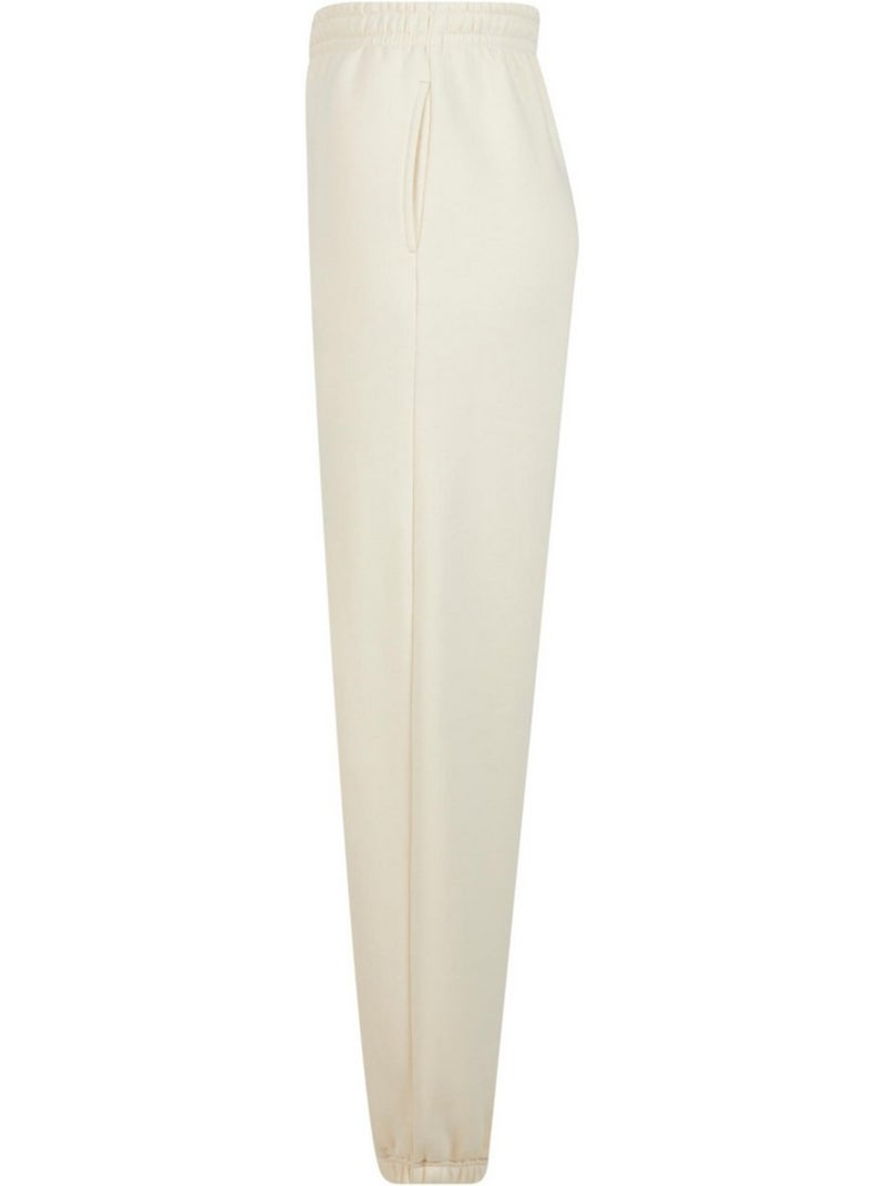 Pantalon de jogging fluffy - build your brand Blanc nacré - Kiabi