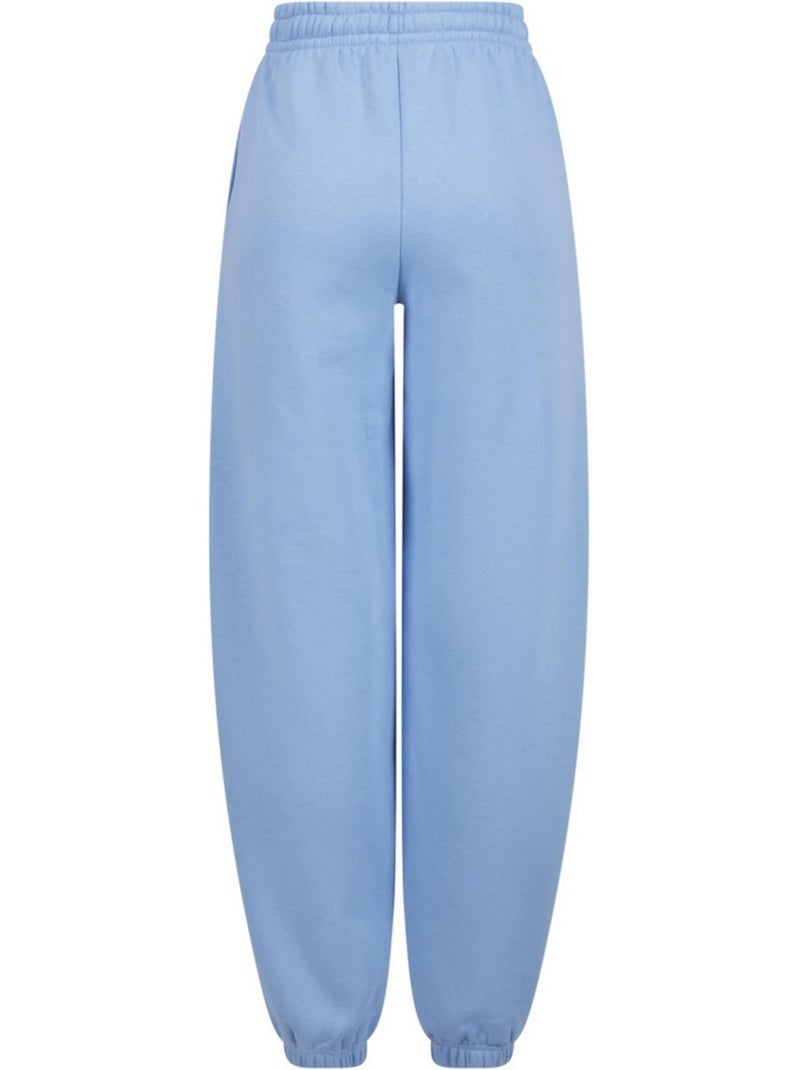 Pantalon de jogging fluffy - build your brand Bleu pastel - Kiabi