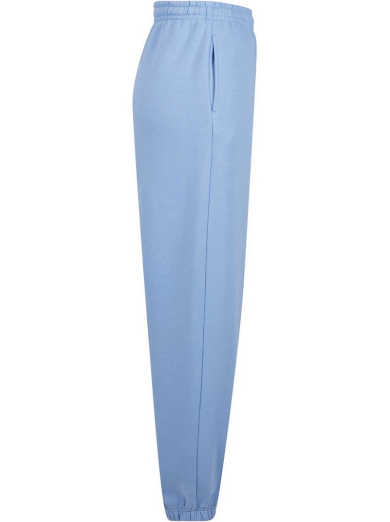 Pantalon de jogging fluffy - build your brand Bleu pastel - Kiabi