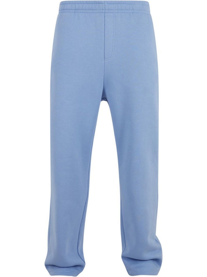 Pantalon de jogging fluffy - build your brand Bleu pastel - Kiabi