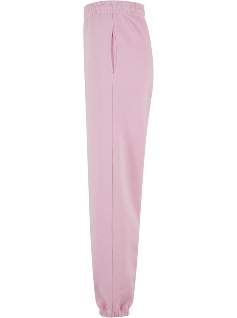 Pantalon de jogging fluffy - build your brand Rose clair - Kiabi