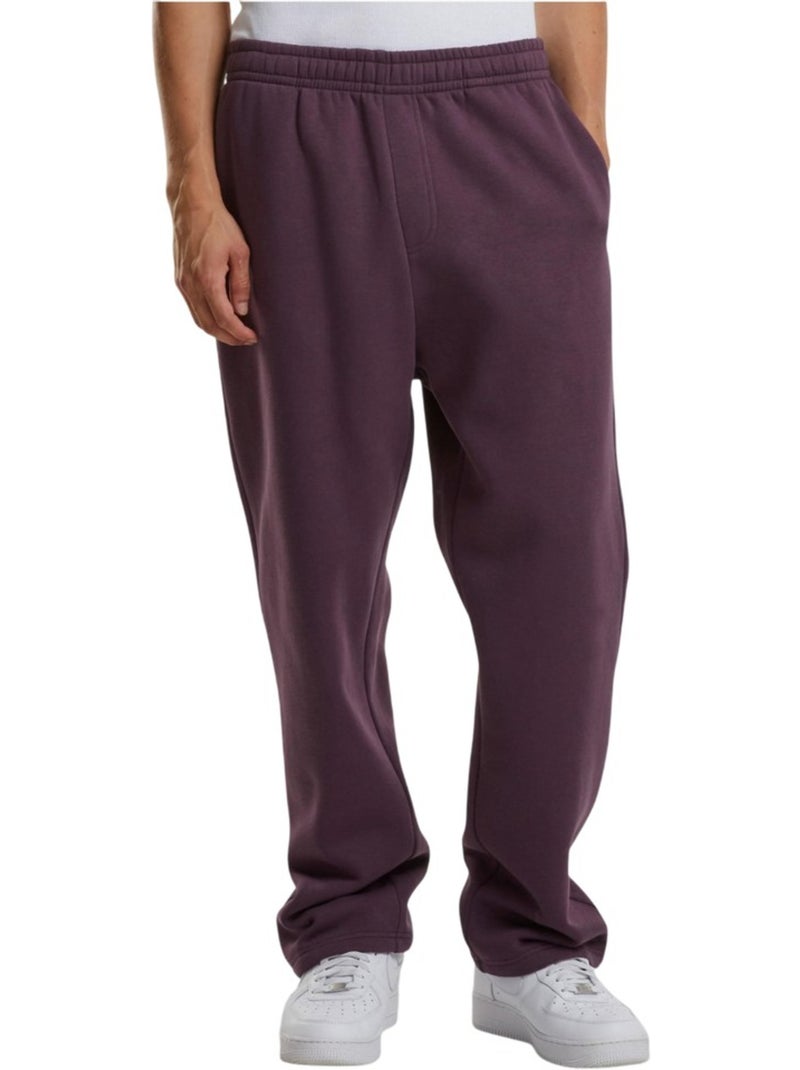 Pantalon de jogging fluffy - build your brand Violet prune - Kiabi