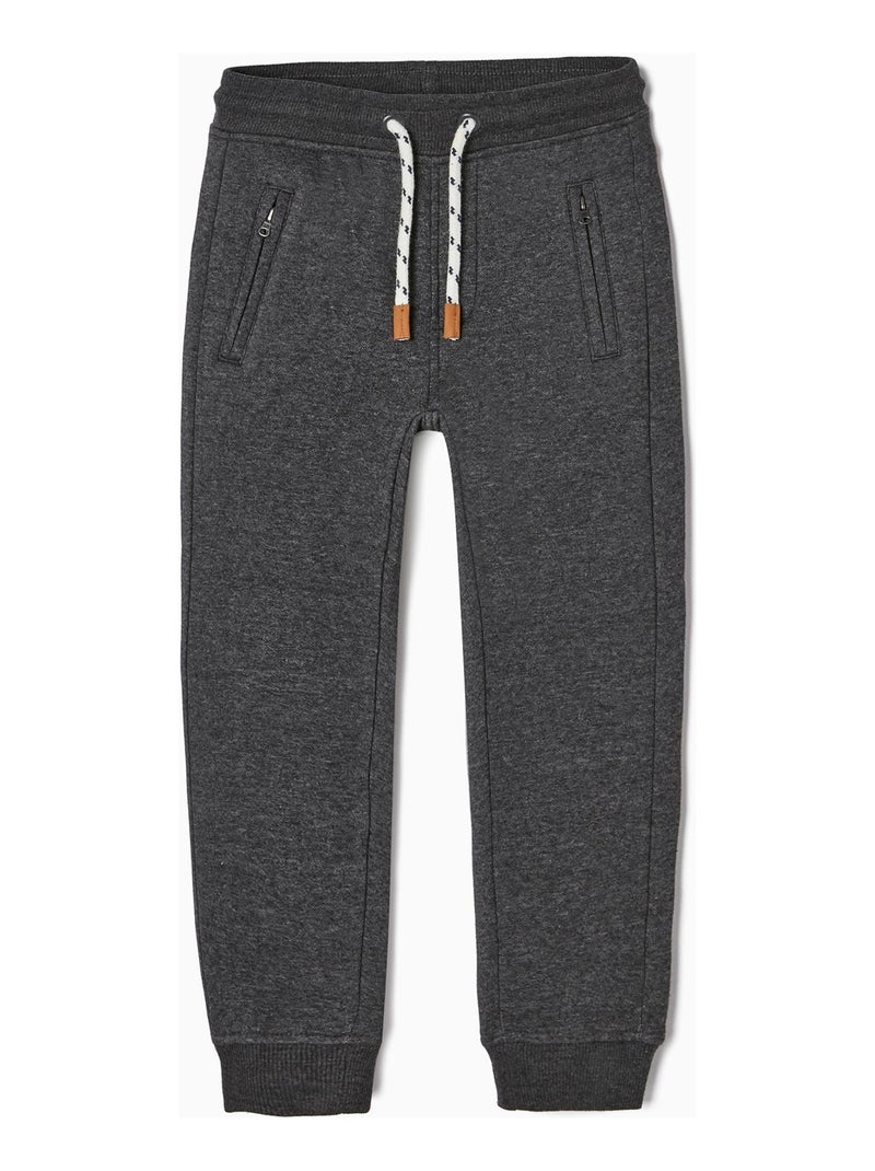 Pantalon de Jogging Garçon 'Slim Fit'   LE CHALET Gris foncé - Kiabi