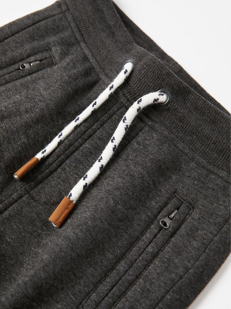Pantalon de Jogging Garçon 'Slim Fit'   LE CHALET Gris foncé - Kiabi