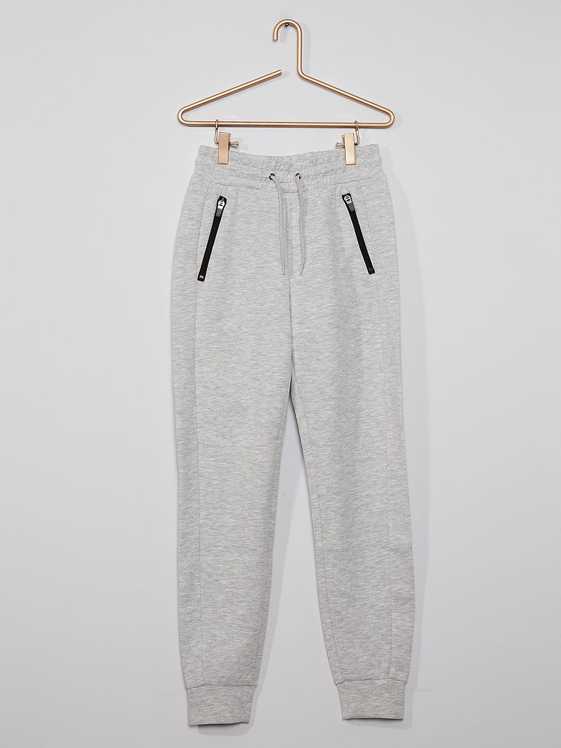 Pantalon de jogging gris clair - Kiabi