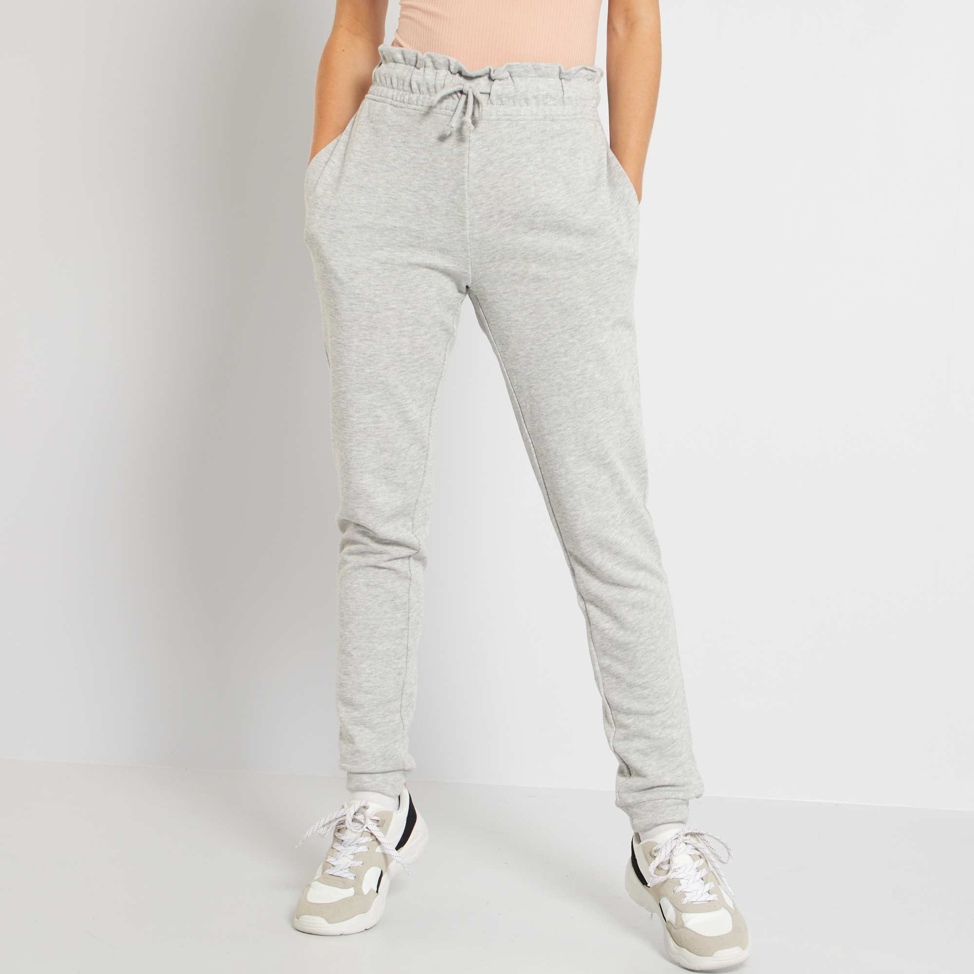 pantalon jogging femme gris