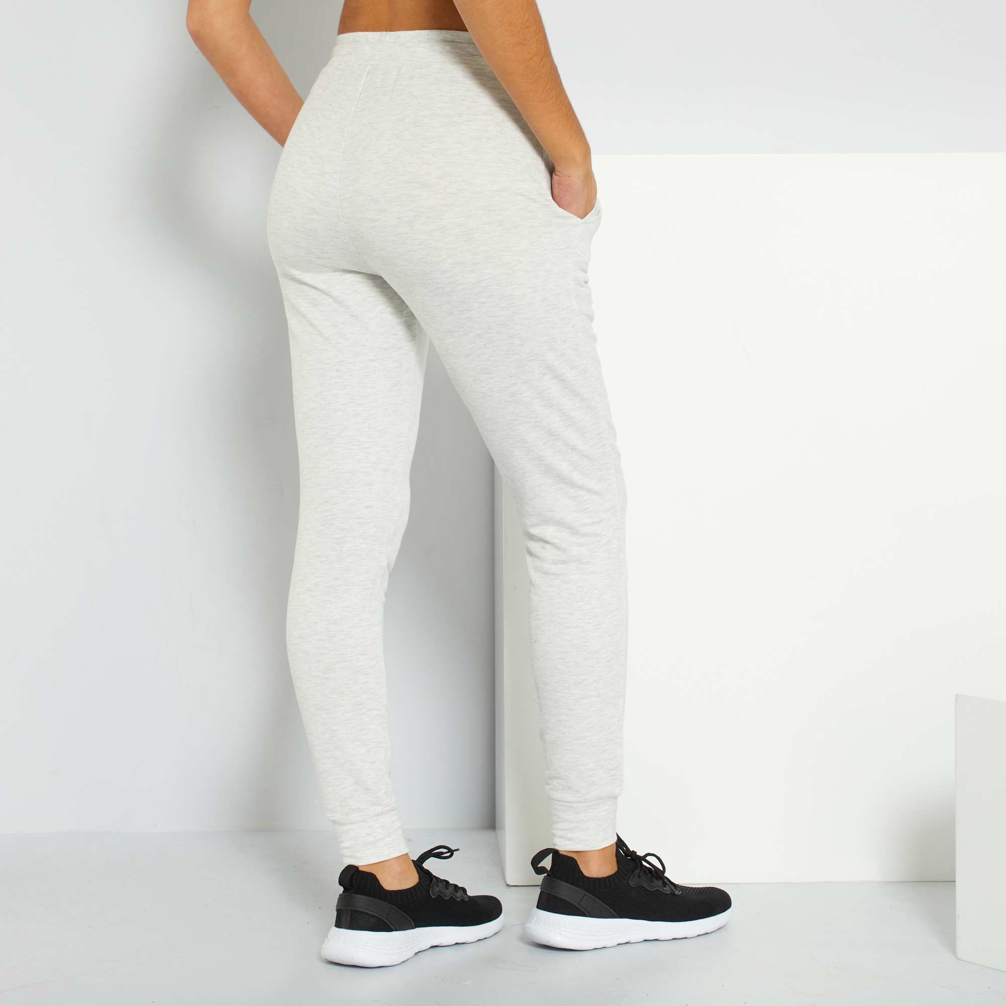 pantalon jogging femme gris