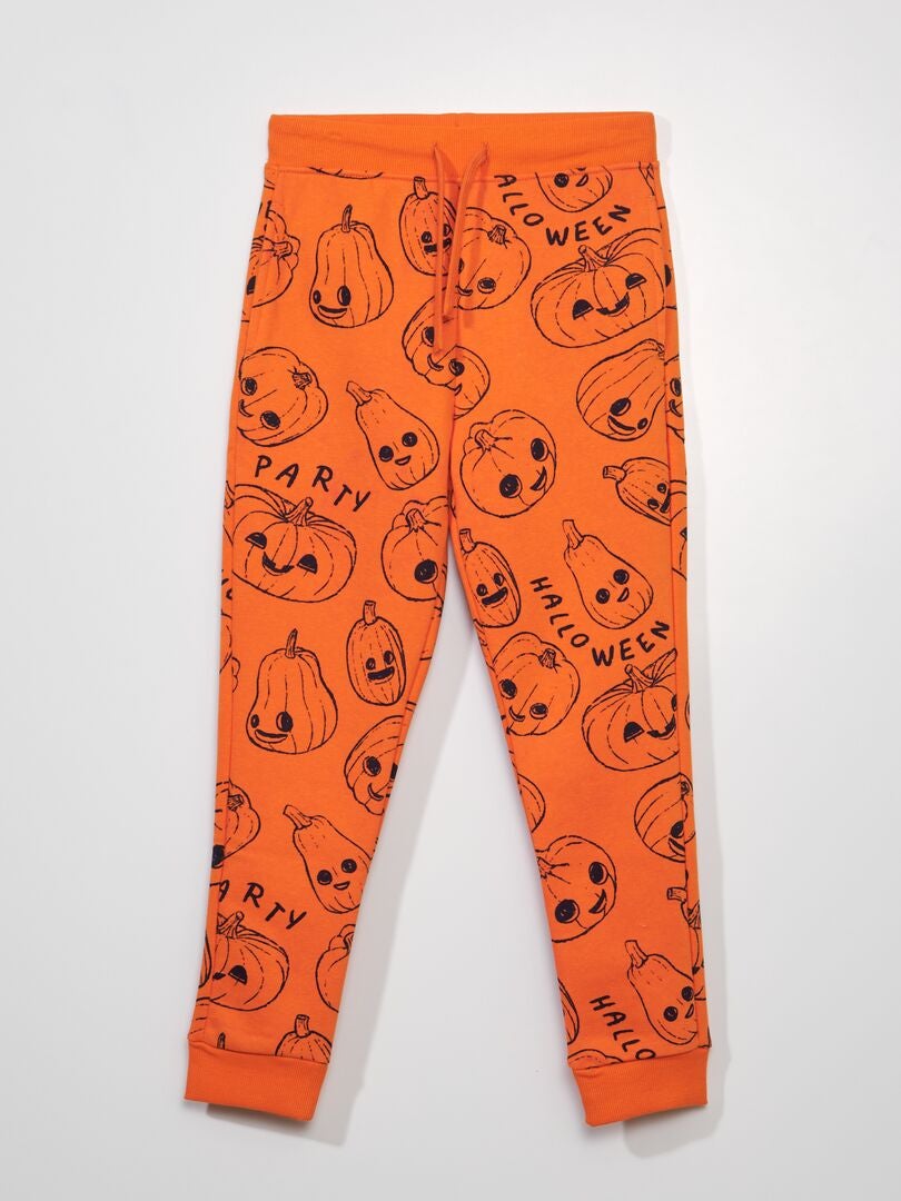 Pantalon de jogging 'Halloween' Orange - Kiabi
