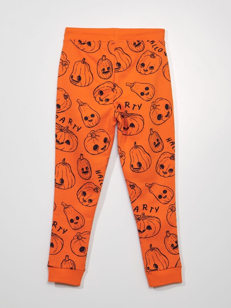 Pantalon de jogging 'Halloween' Orange - Kiabi