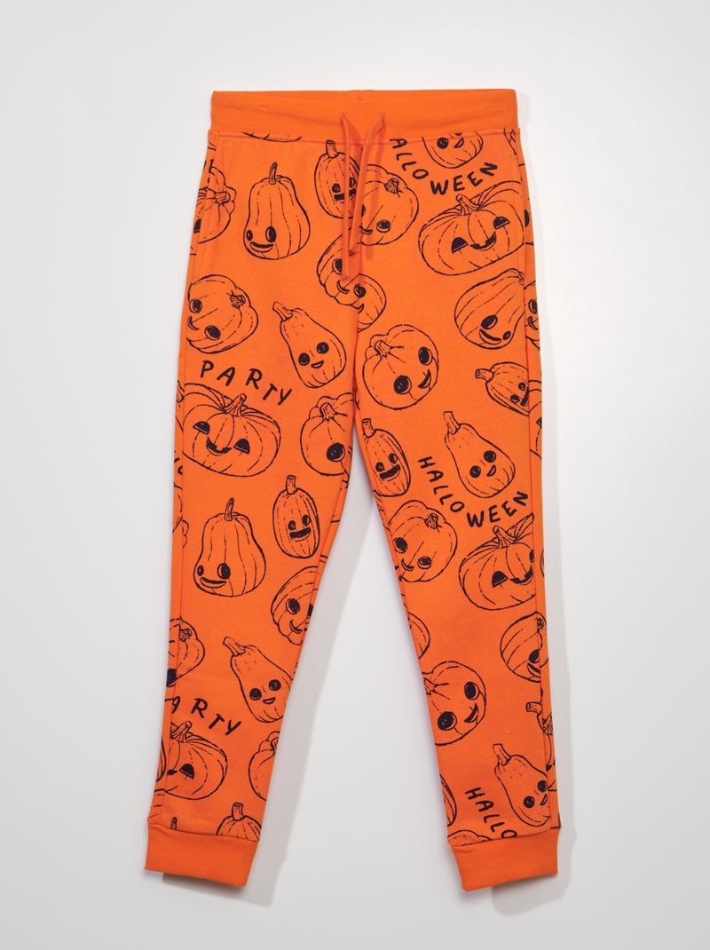 Pantalon de jogging 'Halloween' Orange - Kiabi