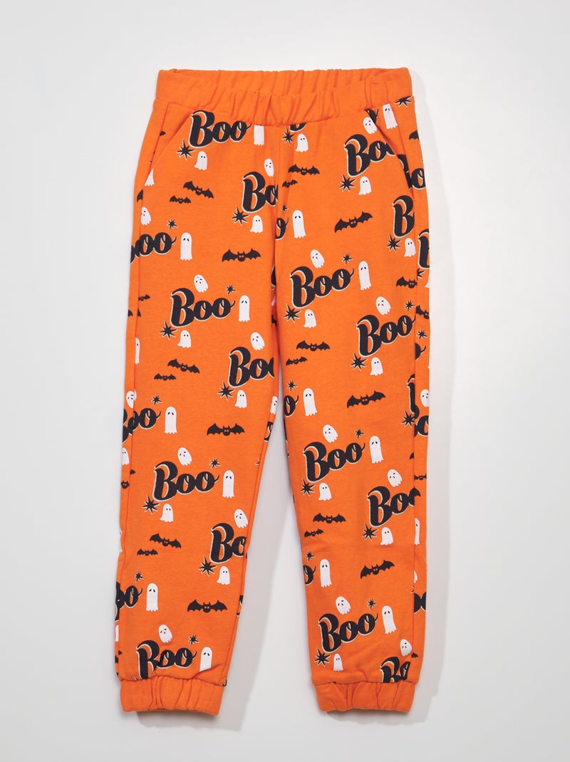 Pantalon de jogging 'halloween' Orange - Kiabi