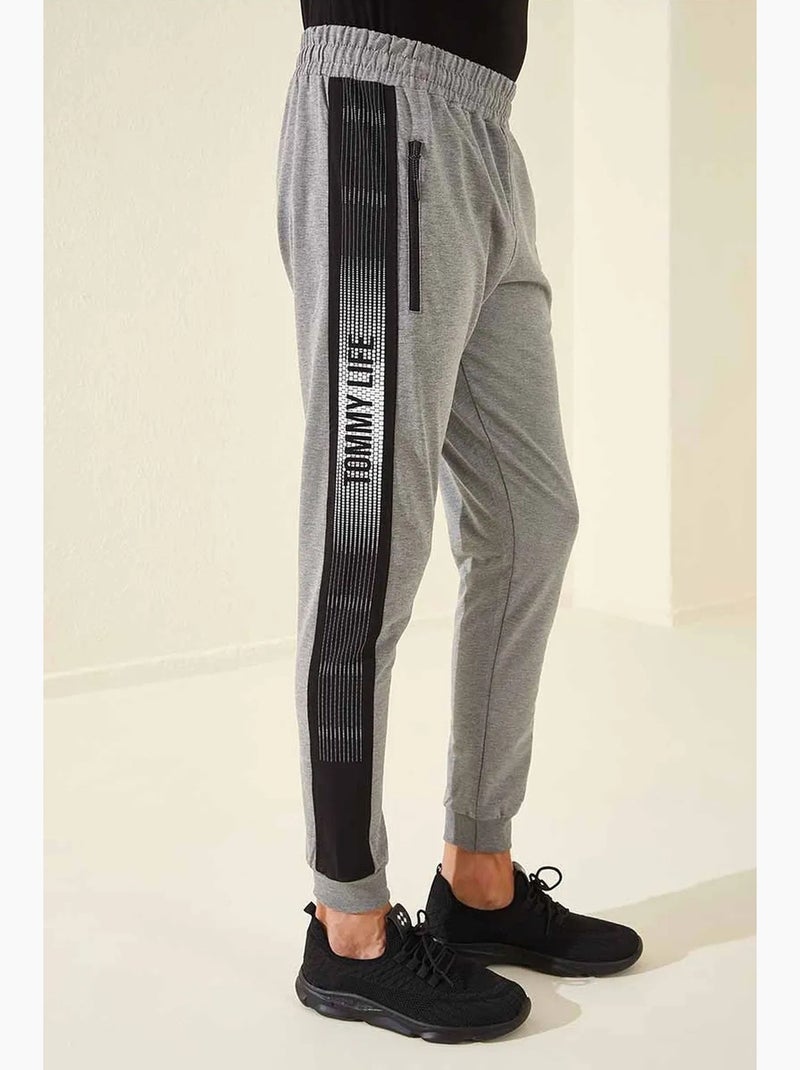 Pantalon de jogging homme à imprimé texte tommy Gris - Kiabi