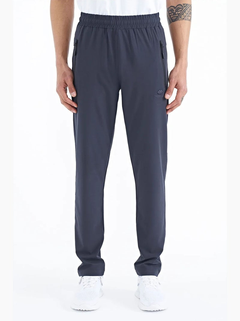 Pantalon de jogging homme à jambe droite tommy Gris Noir - Kiabi
