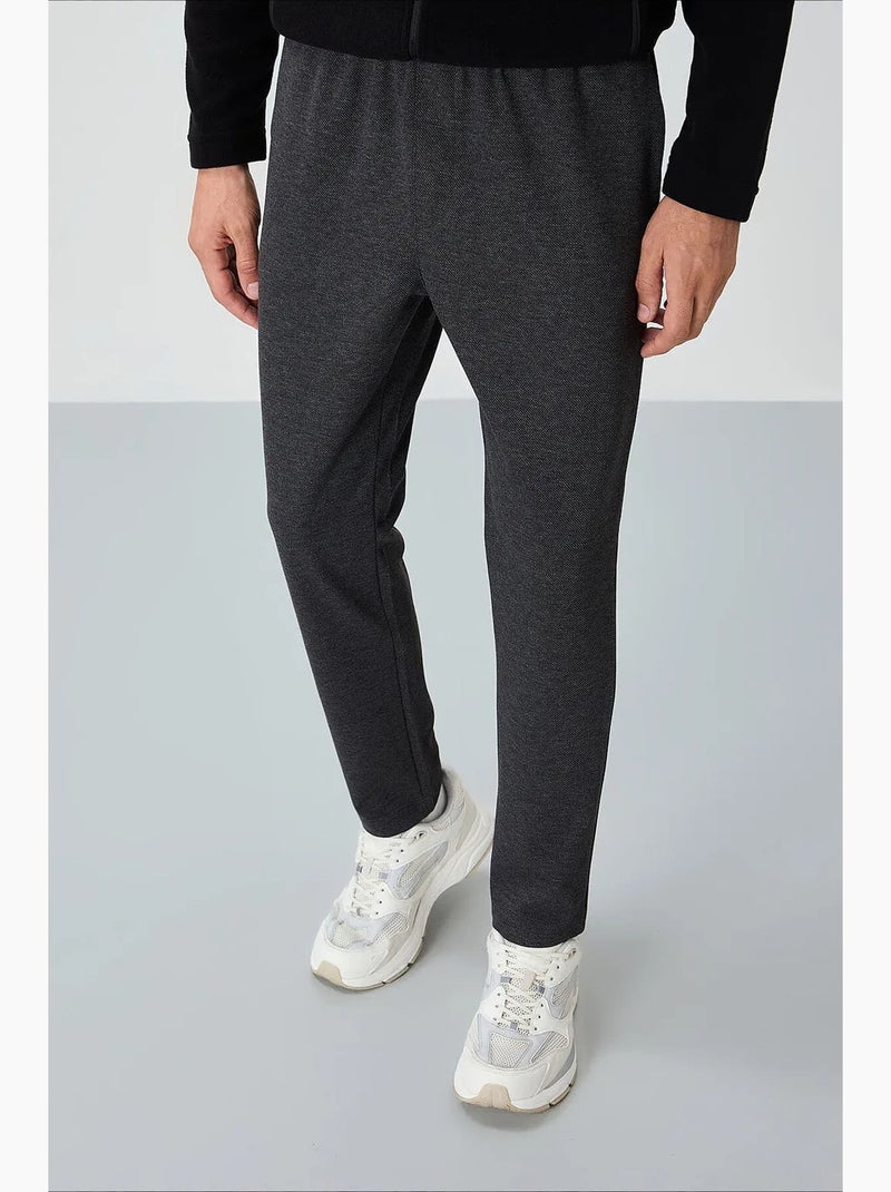 Pantalon de jogging homme à taille élastique tommy Gris Noir - Kiabi