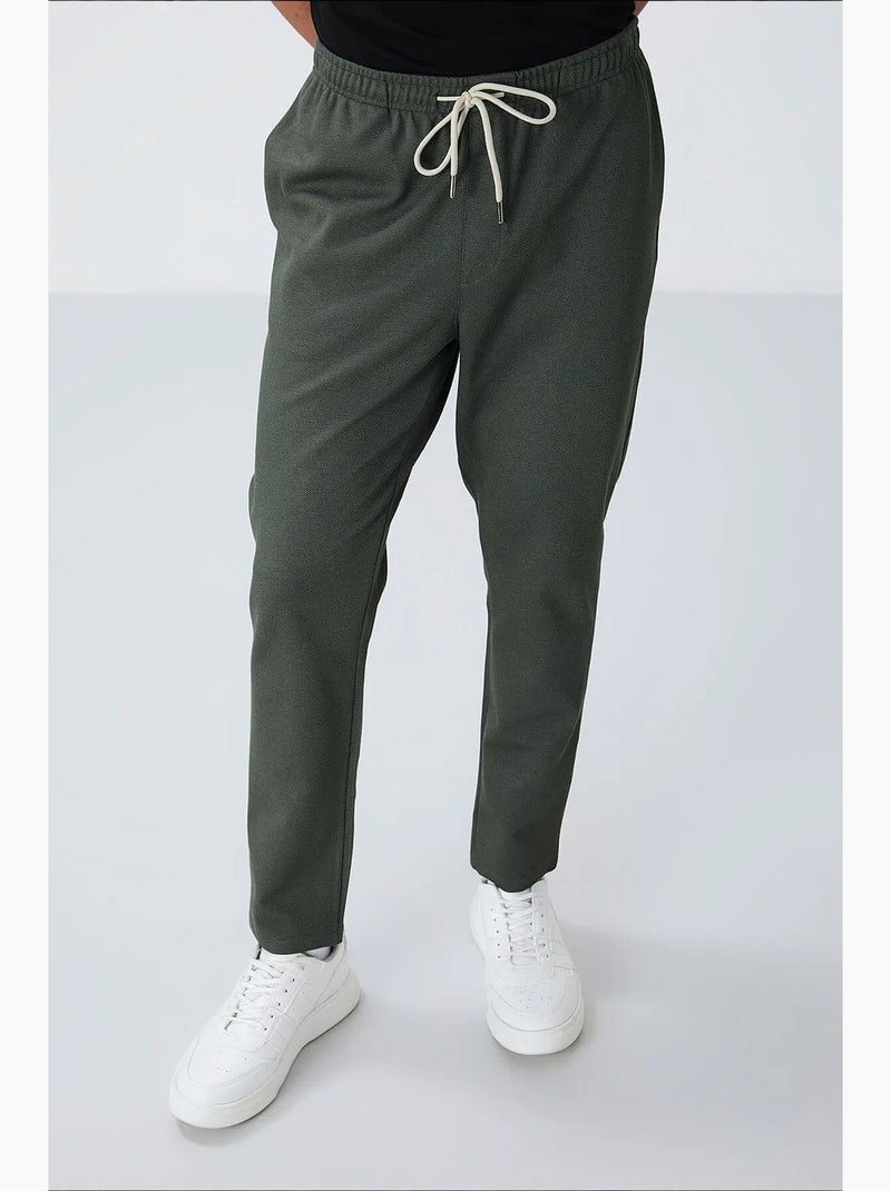 Pantalon de jogging homme à taille élastique tommy Vert kaki - Kiabi