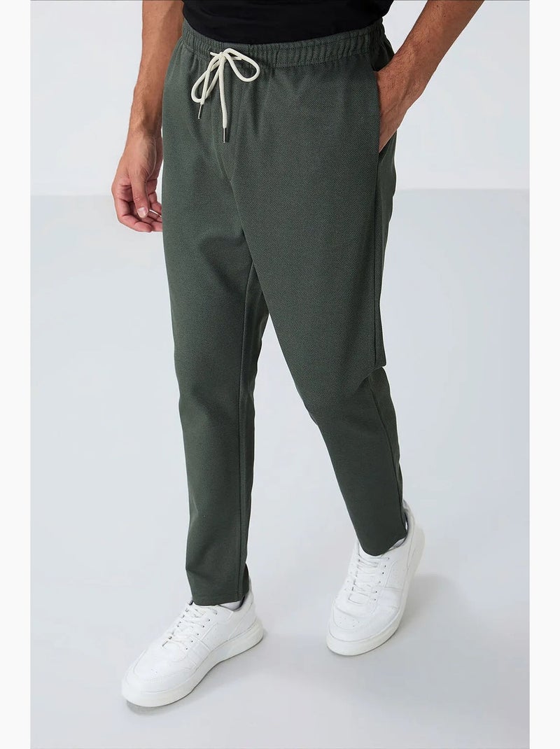 Pantalon de jogging homme à taille élastique tommy Vert kaki - Kiabi