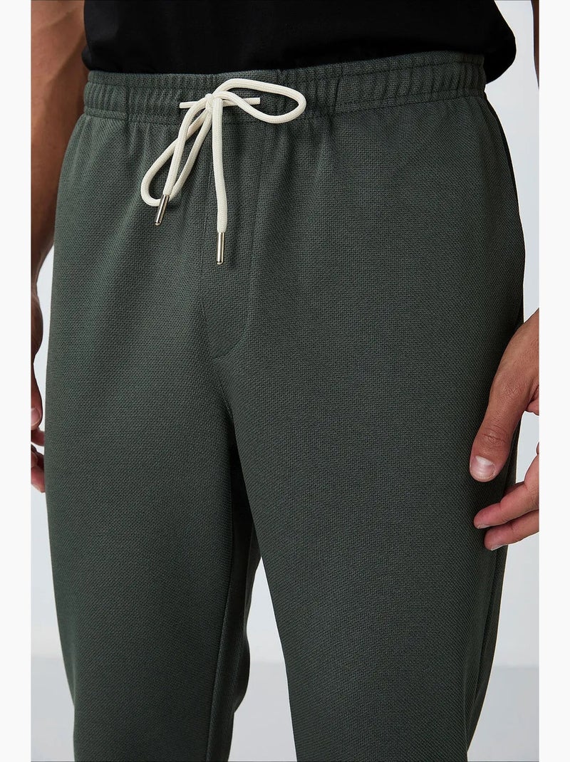 Pantalon de jogging homme à taille élastique tommy Vert kaki - Kiabi