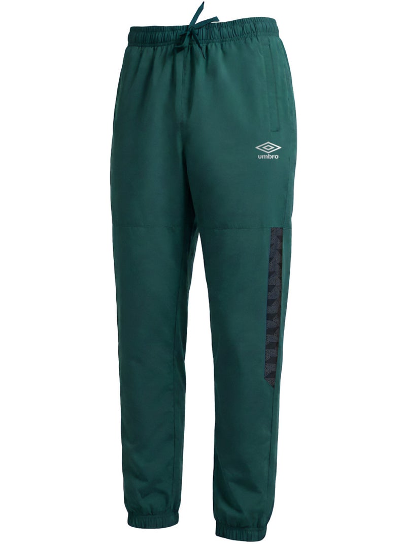 Pantalon de jogging homme bi-matière poches zippées et logo 224730 umbro Vert - Kiabi