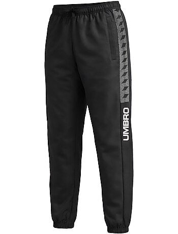 Pantalon de jogging homme bi-matière poches zippées et logo umbro