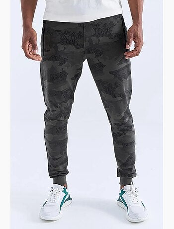 Pantalon de jogging homme camouflage, coupe slim tommy