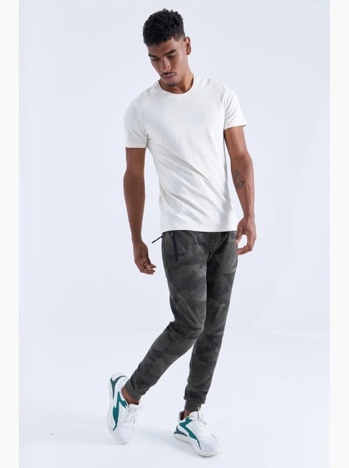 Pantalon de jogging homme camouflage, coupe slim tommy - Kiabi Pantalon de jogging homme camouflage, coupe slim tommy - Kiabi