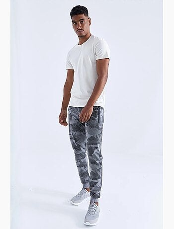 Pantalon de jogging homme camouflage, coupe slim tommy
