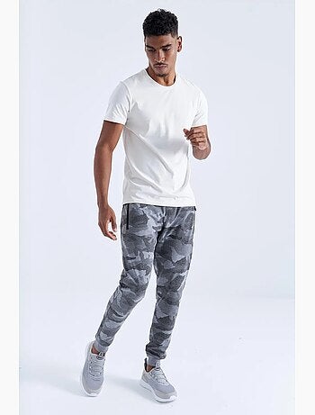 Pantalon de jogging homme camouflage, coupe slim tommy