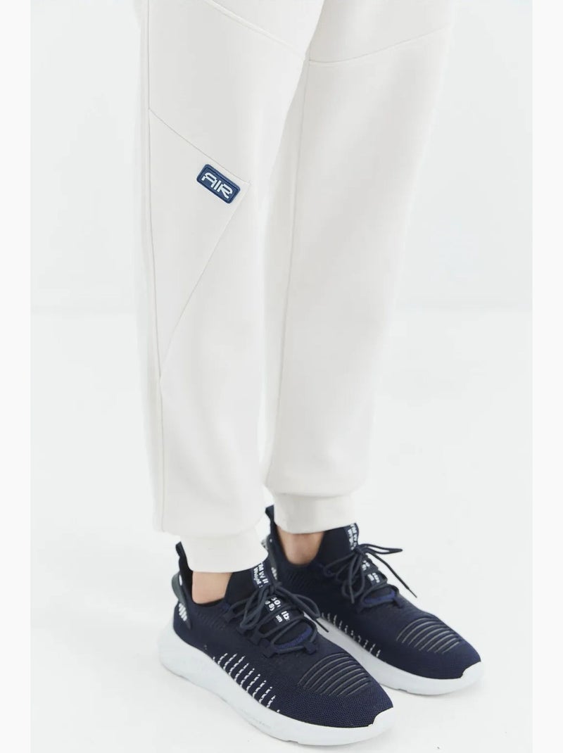 Pantalon de jogging homme coupe décontractée en molleton tommy Blanc cassé - Kiabi
