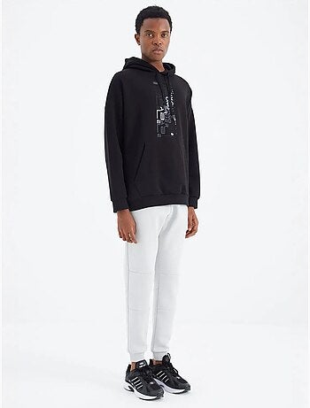 Pantalon de jogging homme coupe décontractée en molleton tommy