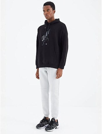 Pantalon de jogging homme coupe décontractée en molleton tommy