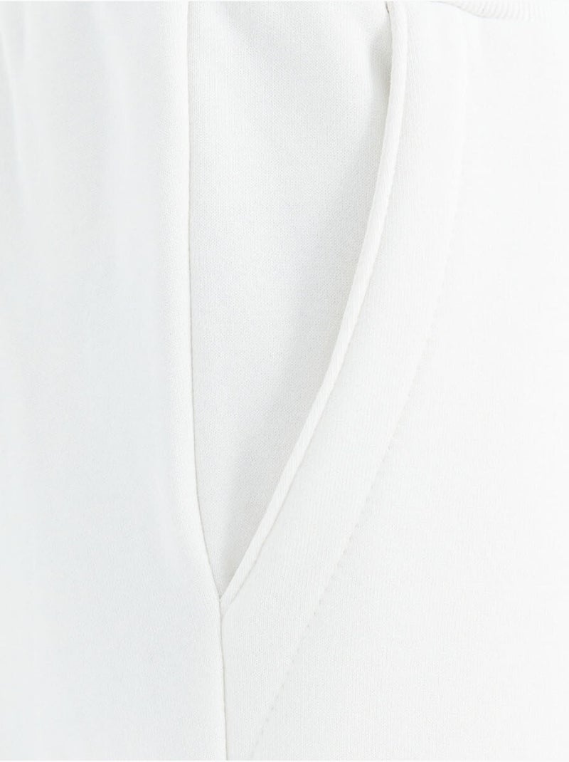 Pantalon de jogging homme coupe décontractée en molleton tommy Blanc - Kiabi