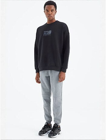 Pantalon de jogging homme coupe décontractée en molleton tommy