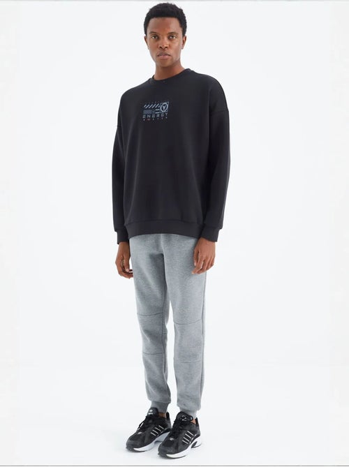 Pantalon de jogging homme coupe décontractée en molleton tommy - Kiabi