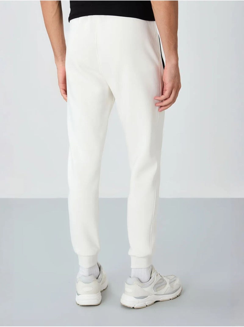 Pantalon de jogging homme coupe jogger tommy Blanc cassé - Kiabi
